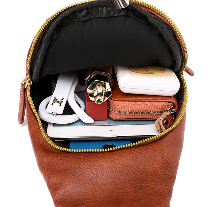 ACCITY - Wholesale Crossbody Bag - Women's - POPULAR RETRO PU CHEST BAG WAIST BAG_CWAB27077