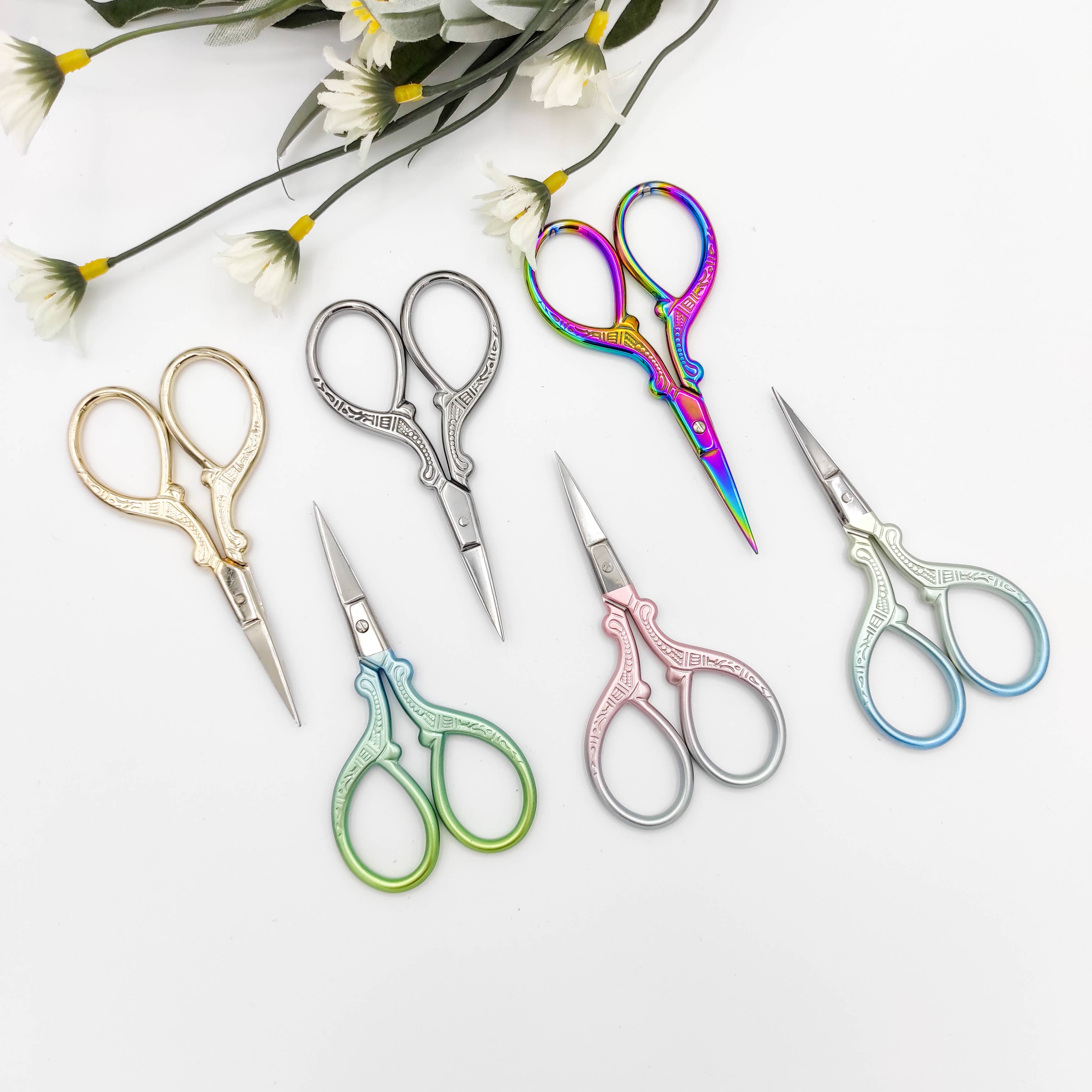 SChandworks - Wholesale Scissors -  Pattern Stainless Steel Stylish scissors14