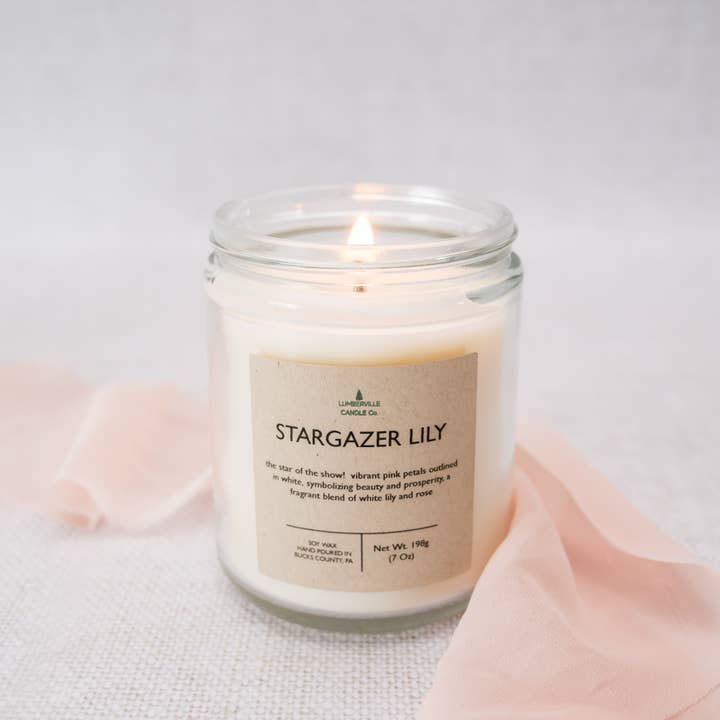 Lumberville Candle Co. - Wholesale Jar/Filled Candle - Stargazer Lily4