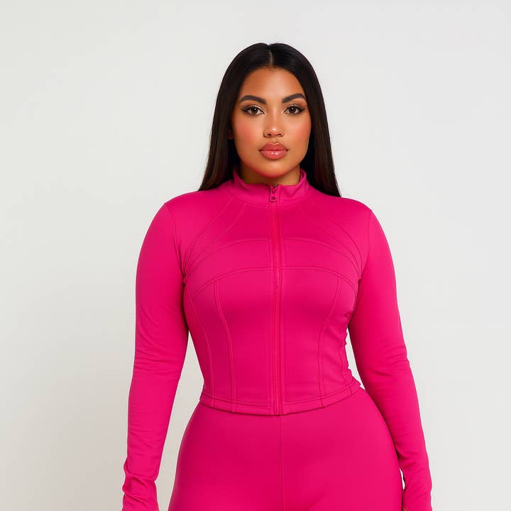 EVERY FASHION Long Sleeve Zippered Two Piece Set with Flared Legs HR24057 and other Purchase Wholesale sweatsuit sets. Free Returns & Net 60 Terms on Faire trending on Faire.