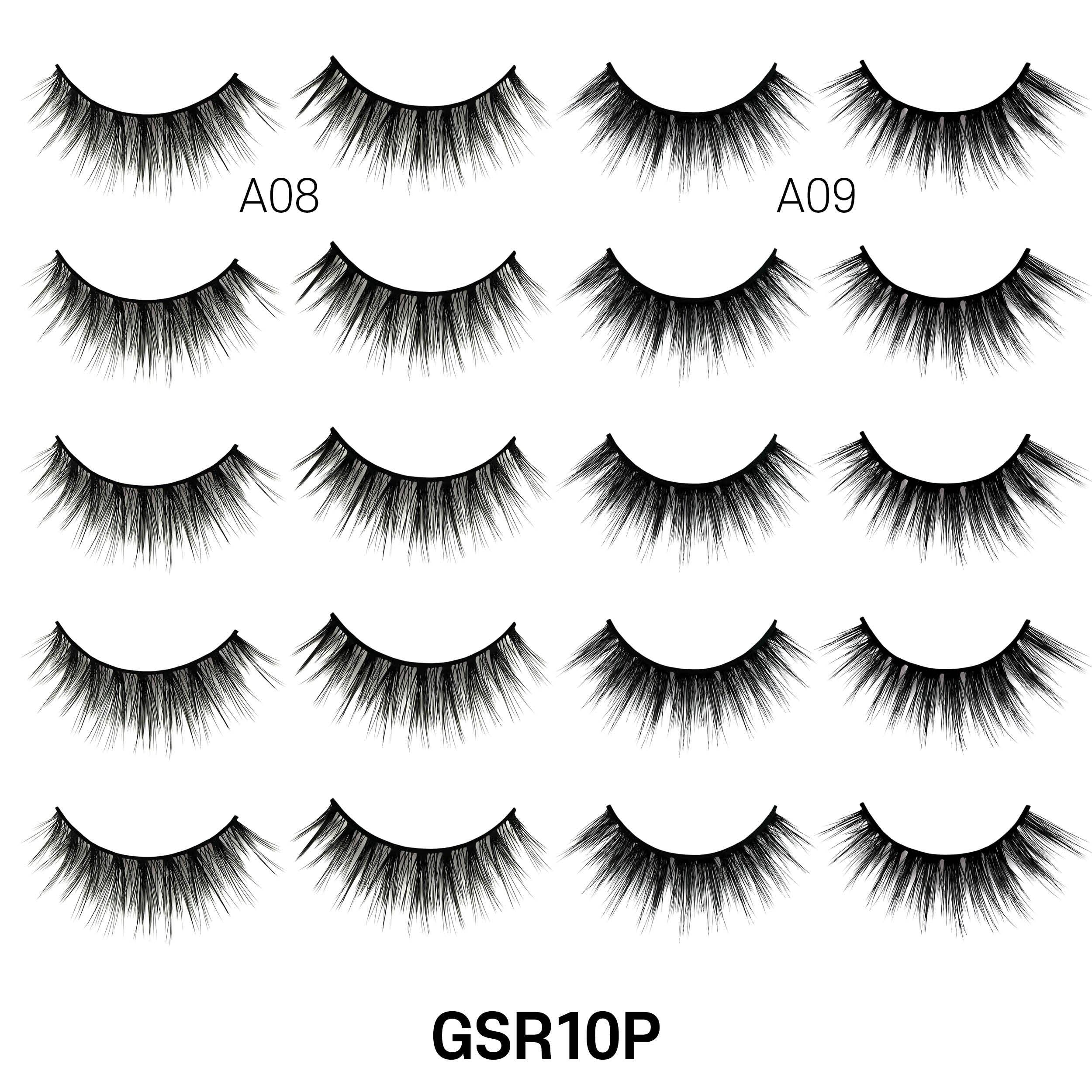 Laflare - Wholesale False/Fake Eyelashes - 3D FAUX MINK 10 PAIRS JUMBO PACK14