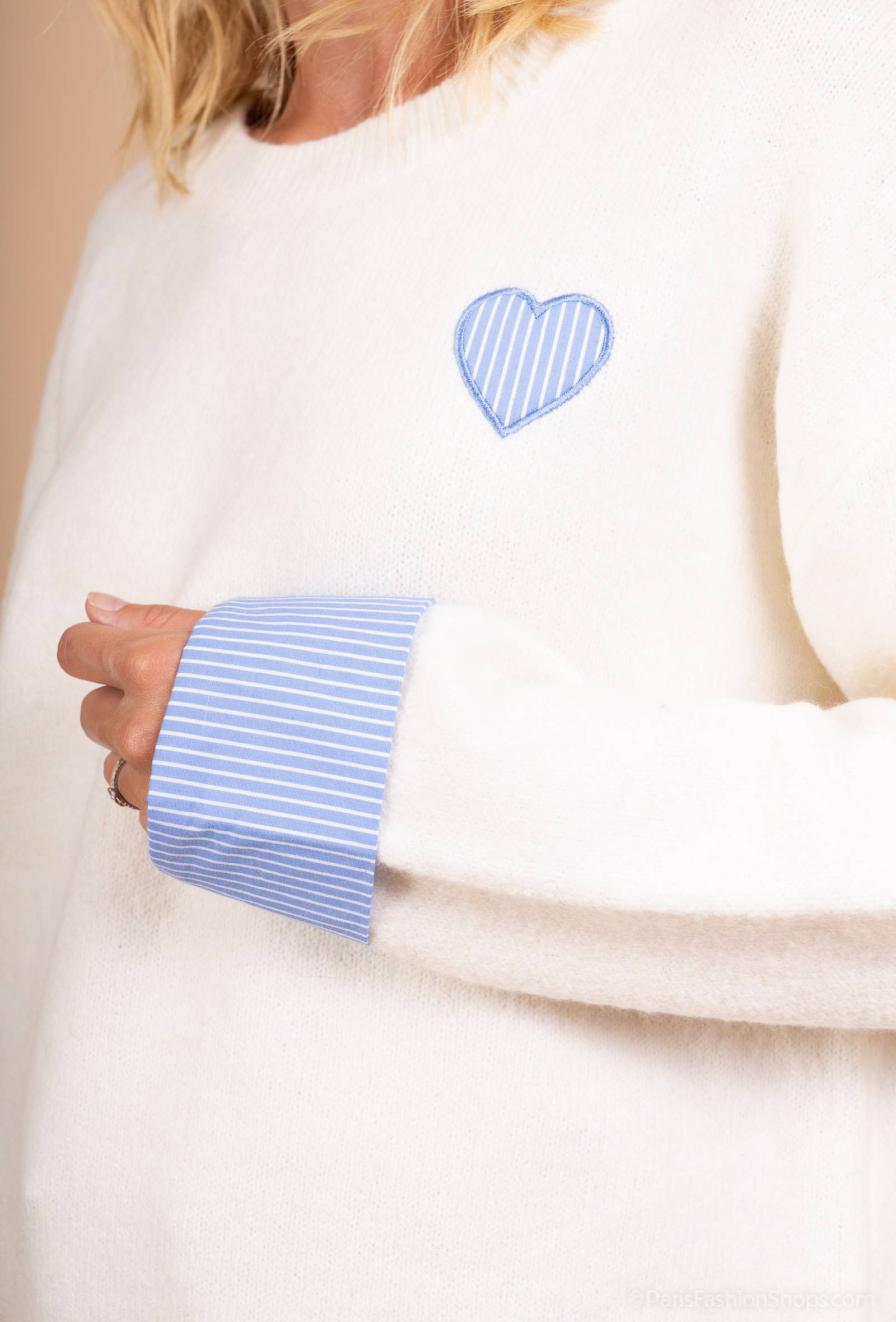 Afinity - Wholesale Knit Sweater - Women's - Cream sweater AP1261