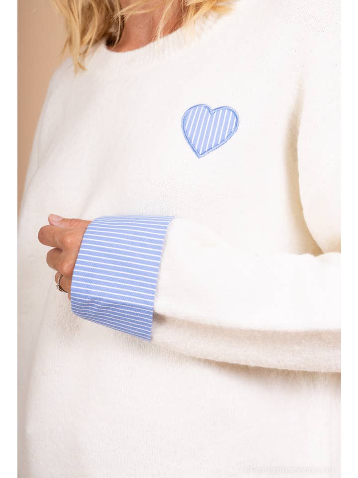 Afinity – wholesale Knitted jumper – Women′s – Cream sweater AP1261