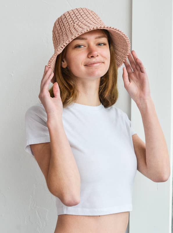 Mark Ashton Wholesale - Wholesale Bucket Hat - Women's - 90s Crocheted Bucket Hat11