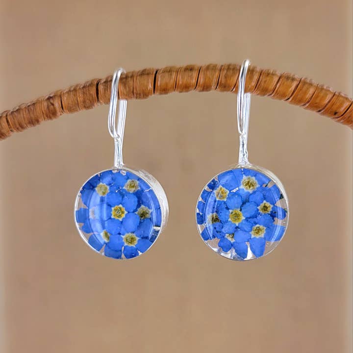 Sadie Green's Jewelry - Wholesale Dangle Earrings - Round Flower Earring XEMR-E3
