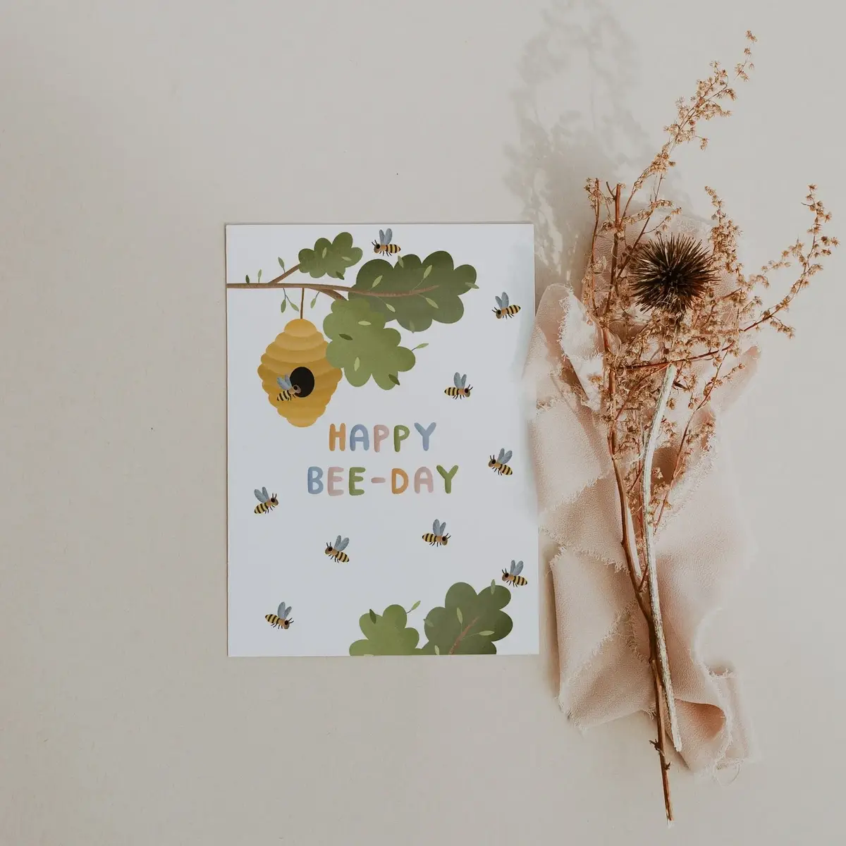 Tilda&Theo - Wholesale Birthday Card - Birthday card - Happy BEE-Day - Postcard bees / bees1