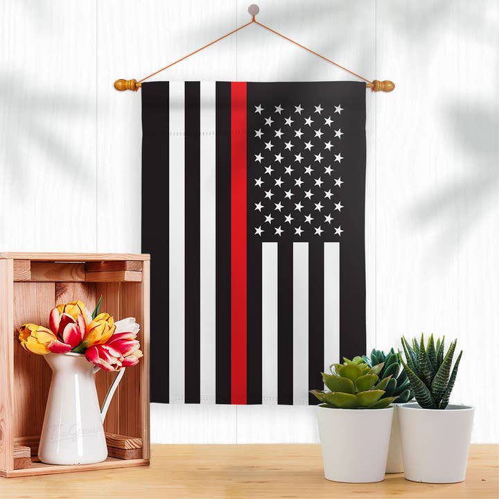 Two Group Flag Co - Wholesale Flag - Thin Red Line First Responders Firefighter USA Decor Flag2
