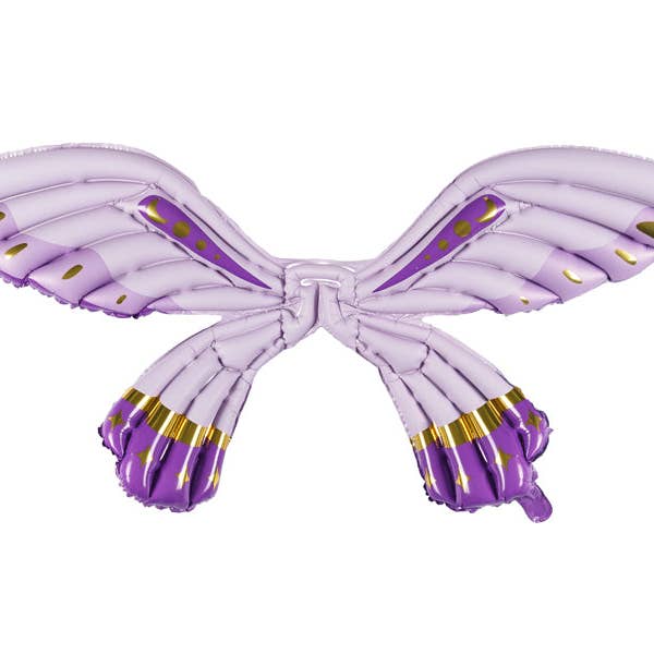 Ellie's Party Supply - Wholesale Inflatables - Butterfly Wings Foil Balloon - Matte Purple Wearable Accessory | 40x20 Inches
