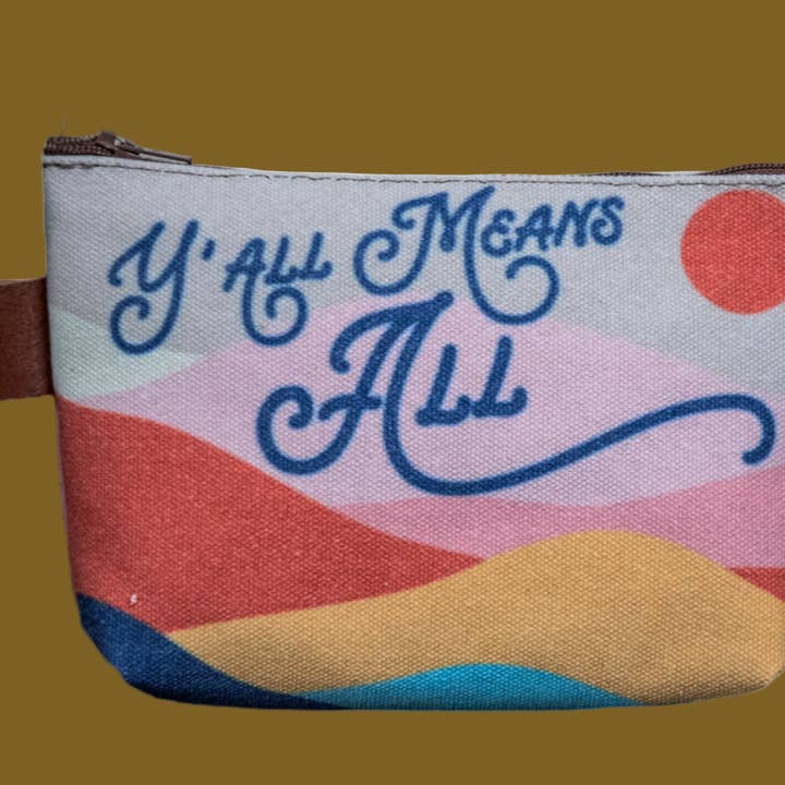 Todos Significan Todos Montaña | Bolsa de Lona MEDIANA Impresa a Mano para venta al por mayor de In Blue Handmade