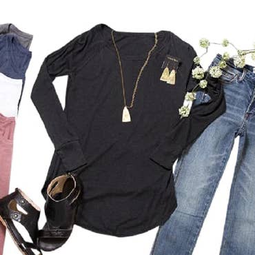 Perfect Long Sleeve Tunic for wholesale by Peach Closet