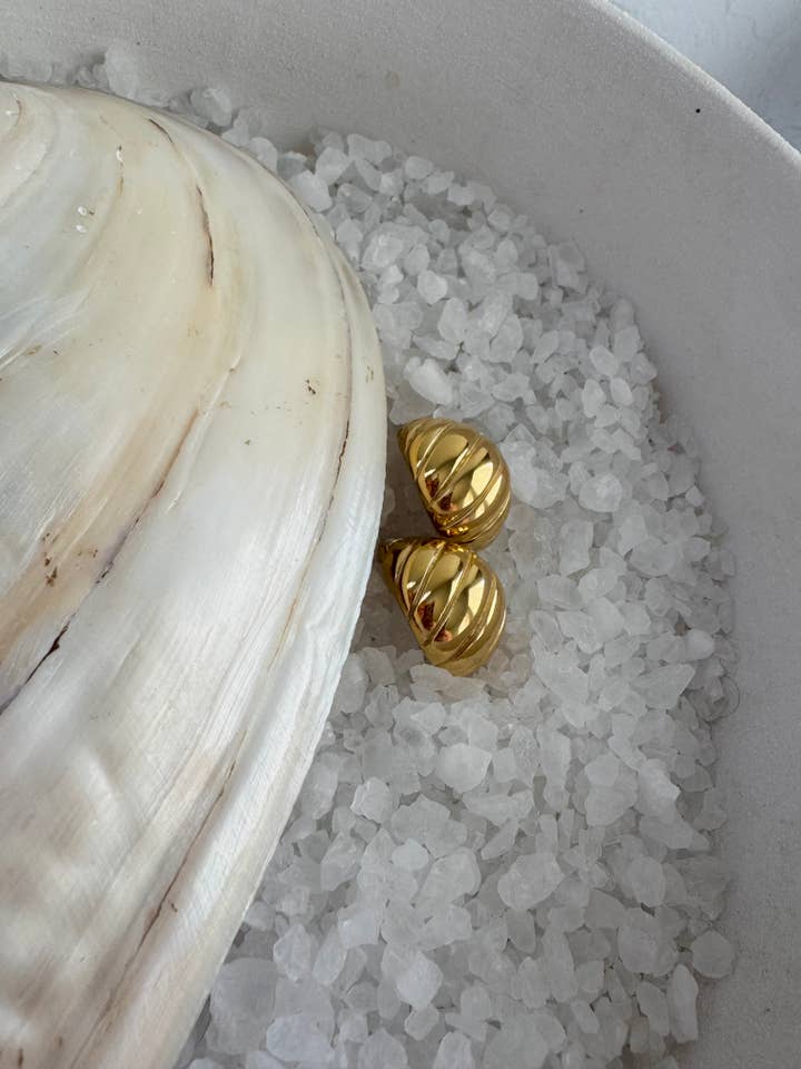 Leah Chunky Earrings for wholesale by Sweet Grove Collective