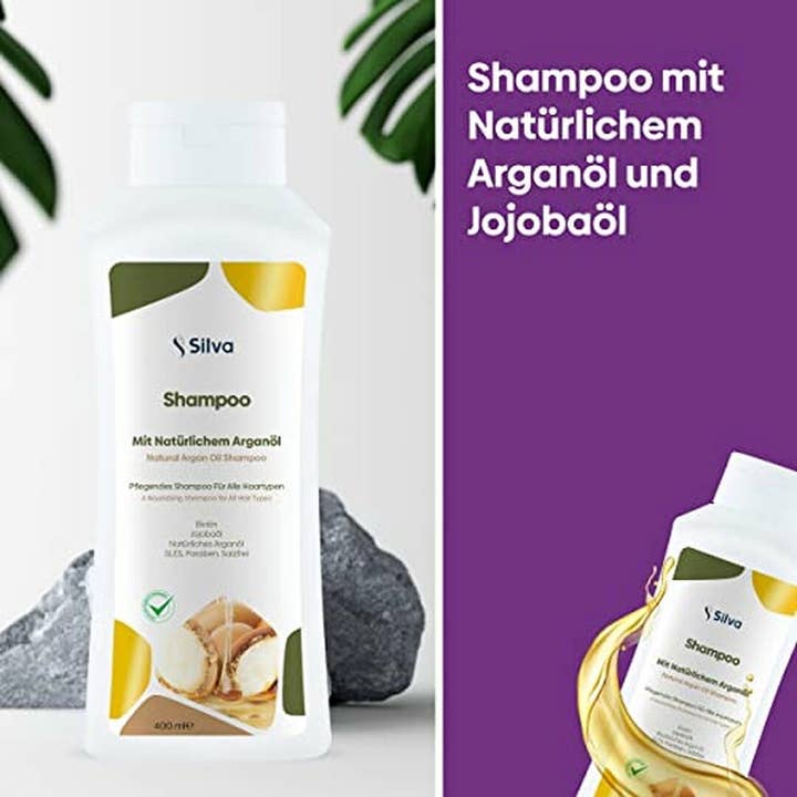 Mevsim Store - Wholesale Hair Shampoo - Silva Argan Oil Shampoo - 100% Natural - 2x400ml5