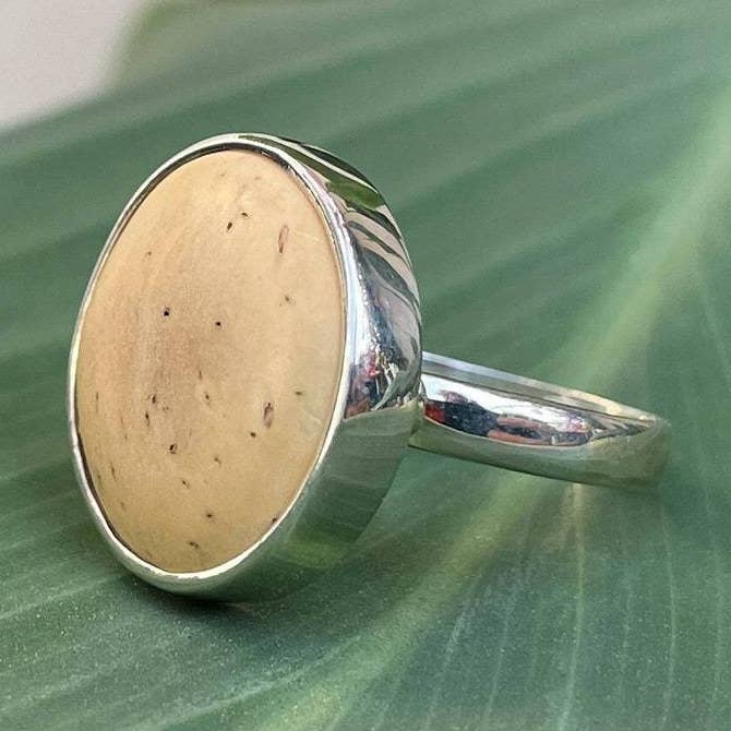 Coconut Obsession Ring in White for wholesale by Be Joy