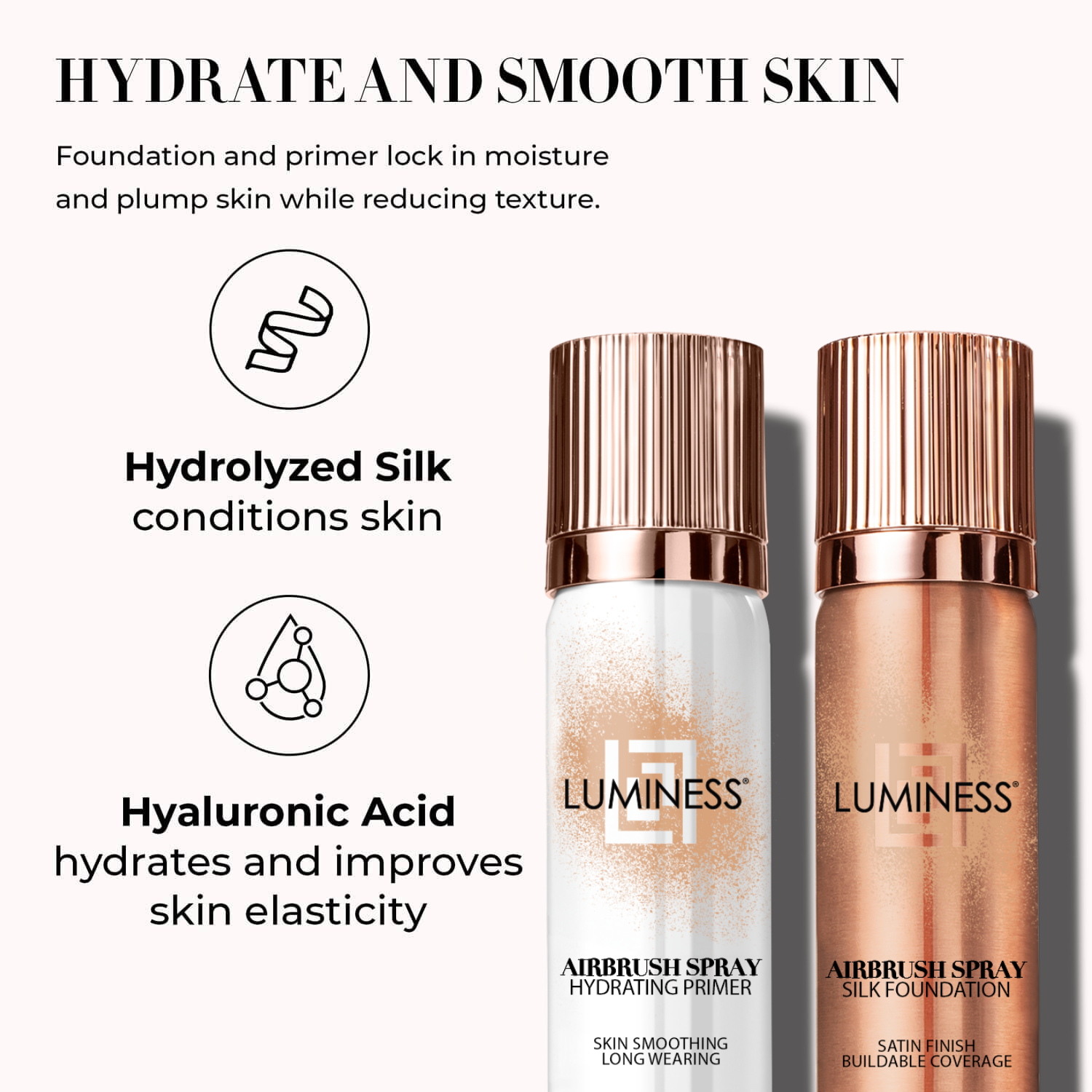 LUMINESS - Wholesale Face Makeup Primer - Airbrush Spray Silk Foundation & Hydrating Primer Kit22