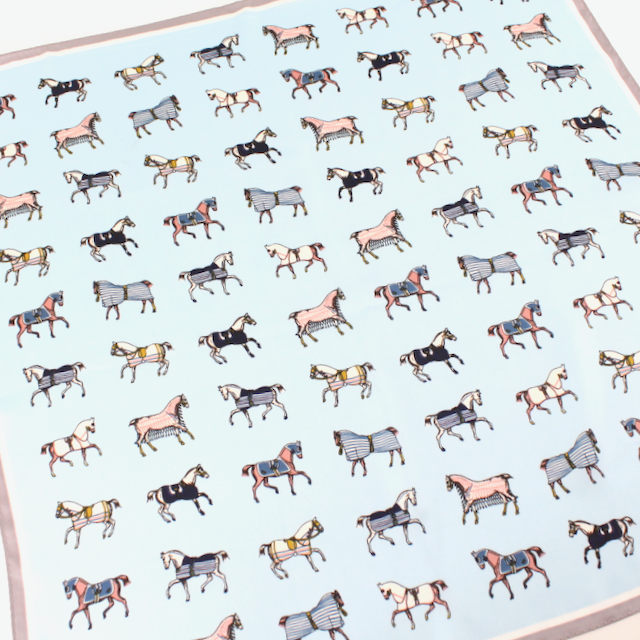 Pretty Persuasions - Wholesale Scarf - Women's - S25089 Horses Square Scarf (21"x21")1