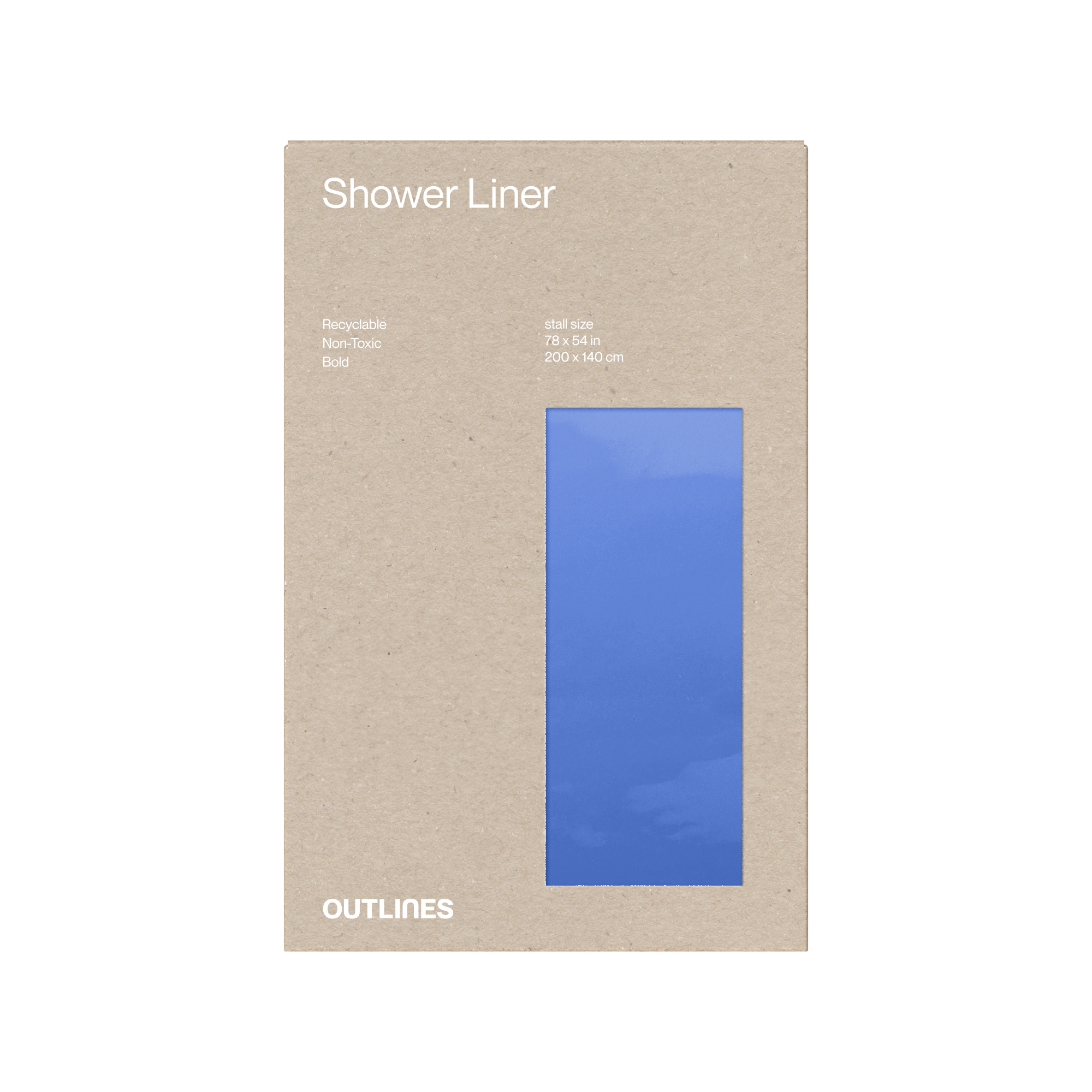 Outlines - Wholesale Shower Curtain - Recyclable Shower Liner6