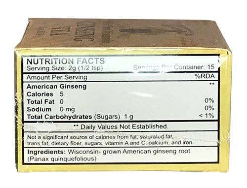 Burmeister Ginseng - Wholesale Health/Detox Tea - Ginseng Tea 1 oz Carton (15 servings)4