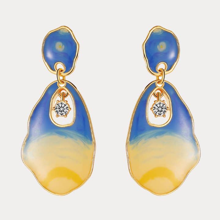 Orecchino a Goccia Notte Stellata Blu per la vendita all'ingrosso da parte di Verdivine