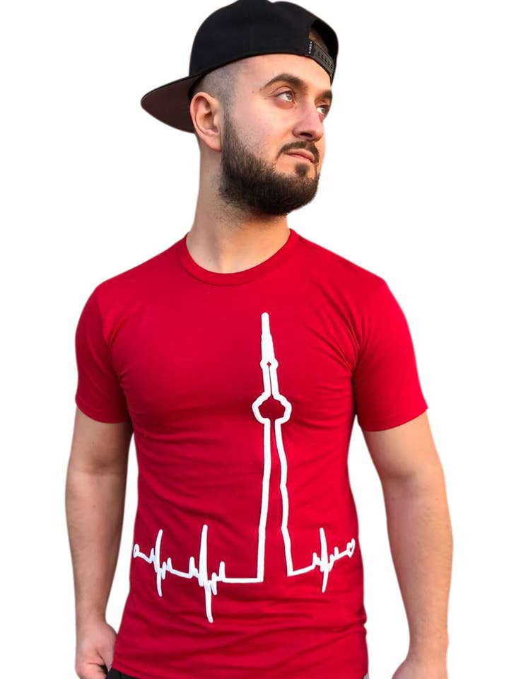 Cardinal BigBeat T-Shirt White Beat for wholesale by HeartBeats T.O.