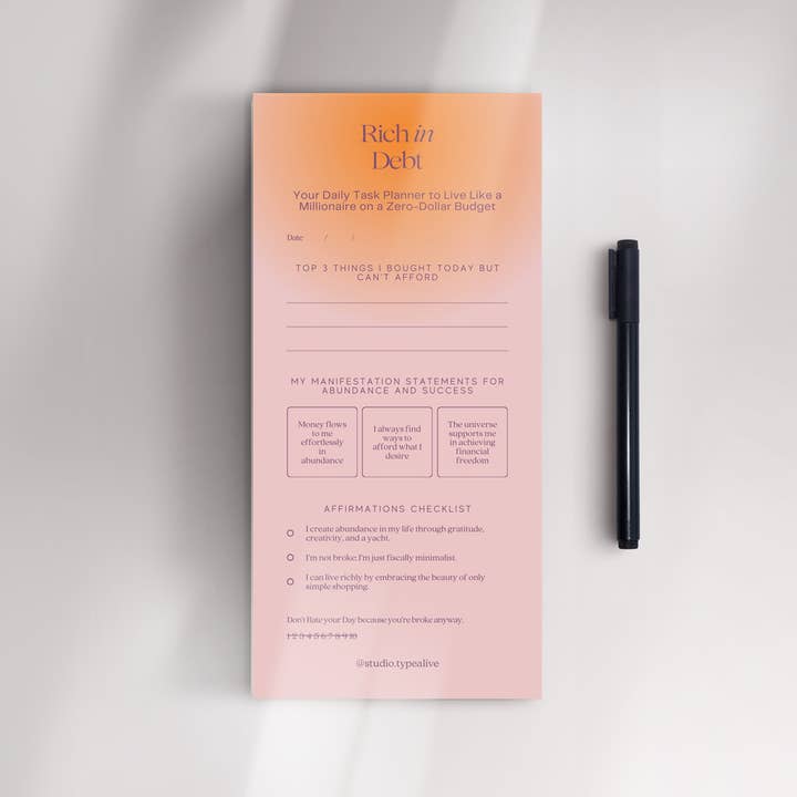 typealive - Wholesale Notepad - Notepad "narrow" / Rich1