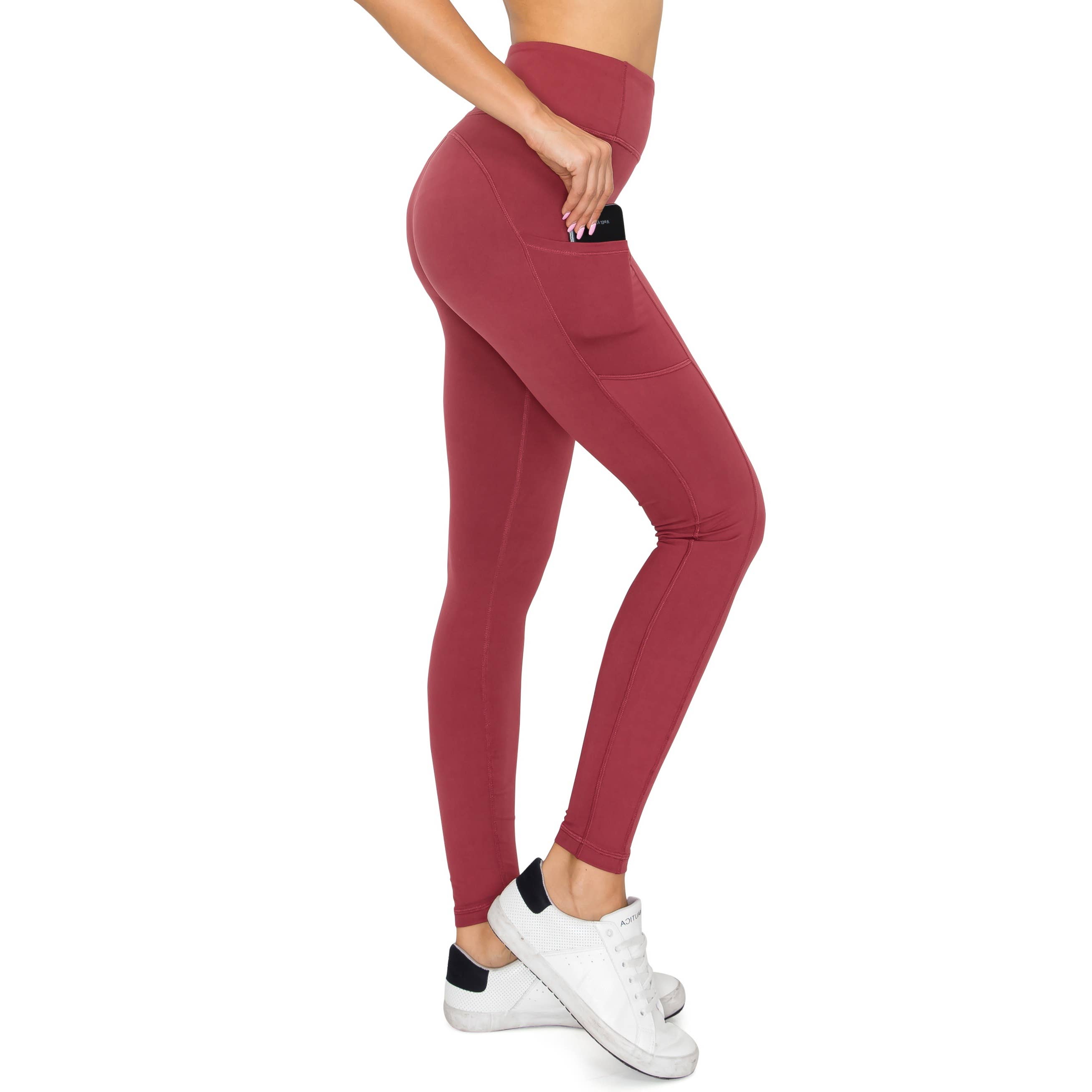 Leggings Depot - Venta al por mayor Leggings deportivos/cómodos - Mujer -  Leggins deportivos de cintura alta - Bolsillos laterales6