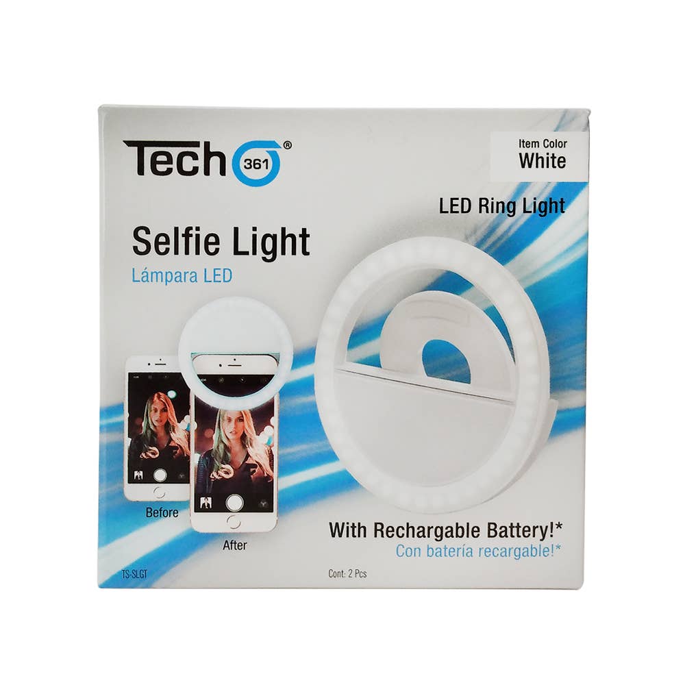 iTech361 - Wholesale Draagbare oplader - Selfie-licht voor iPhone en Android - doos van 245
