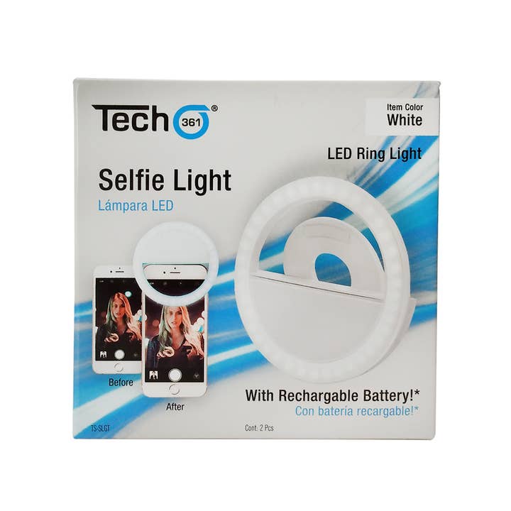 iTech361 - Wholesale Draagbare oplader - Selfie-licht voor iPhone en Android - doos van 245