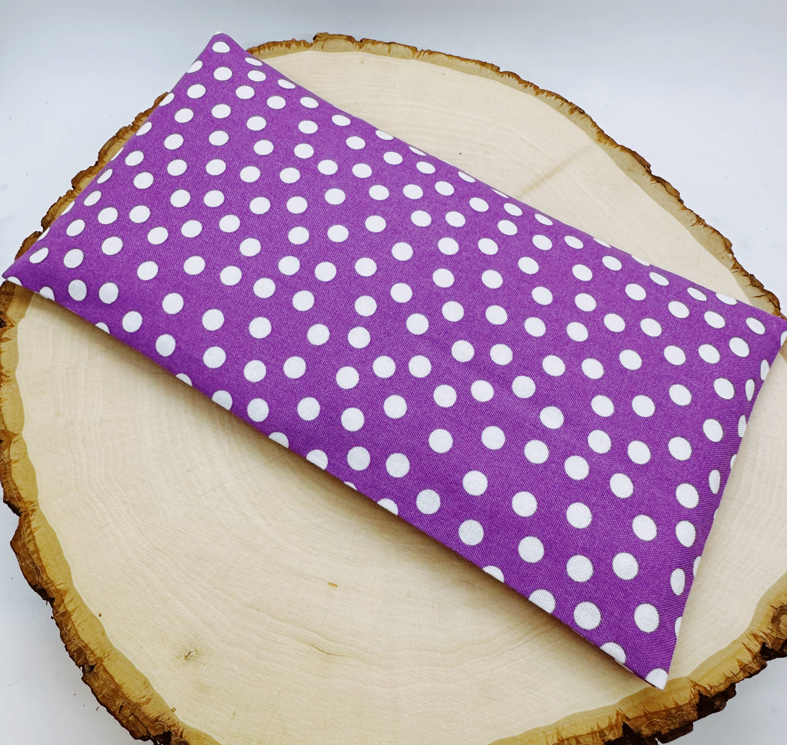 Wellness & Oils - Wholesale Spa/Therapy Pillow - Lavender Eye Pillow with Washable Cover- Polka Dots2
