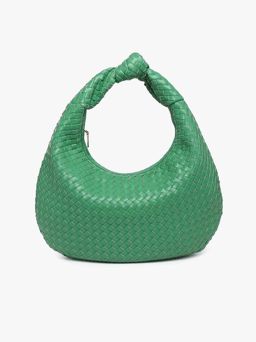 Jen & Co. - Wholesale Schoudertas - Dames - Jen & Co. M2522 Valentina gevlochten hobo met geknoopt handvat1