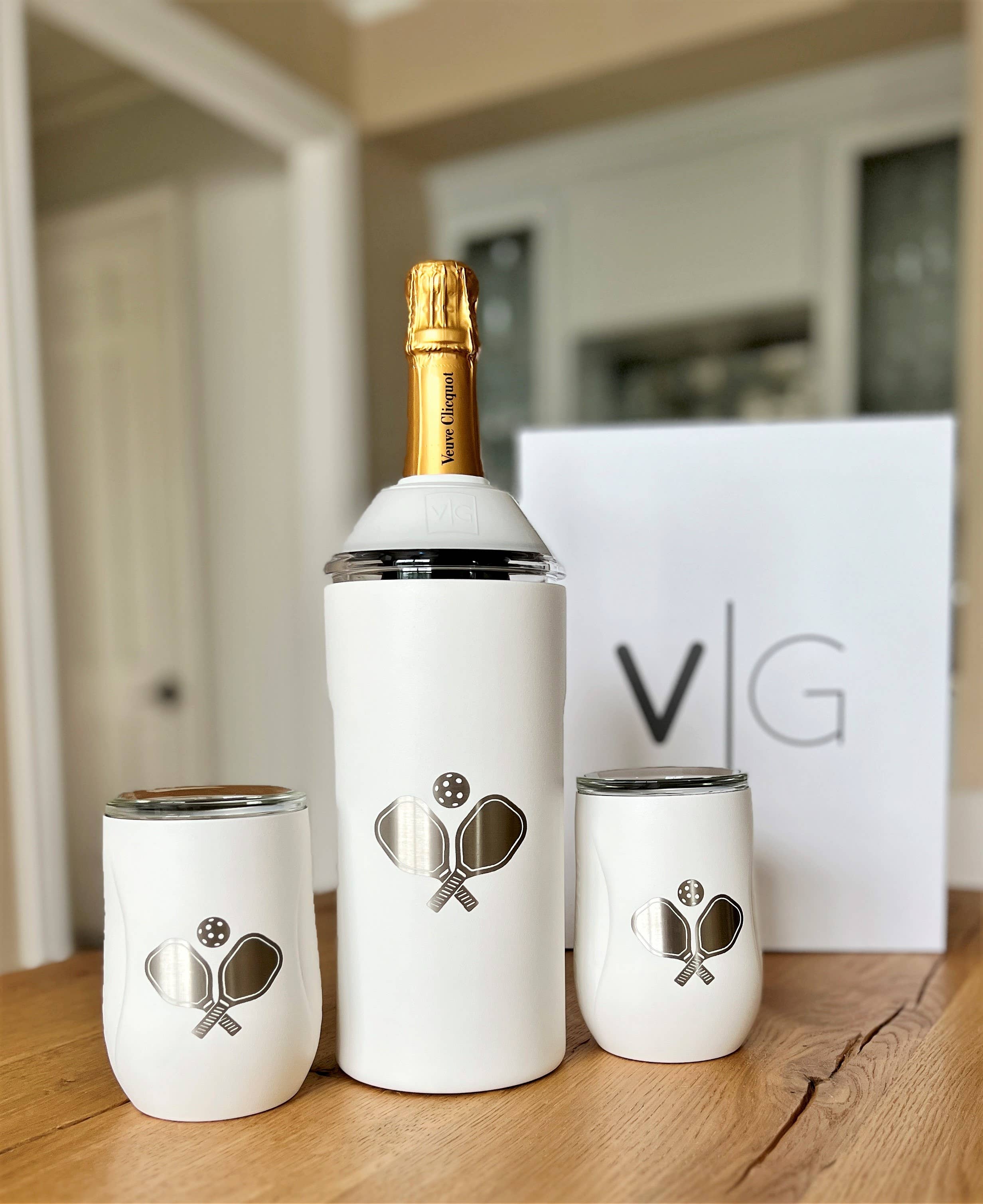Vinglacé - Wholesale Wine Bucket - White Wine & Champagne Chiller Gift Set W/ Pickleball Logo1