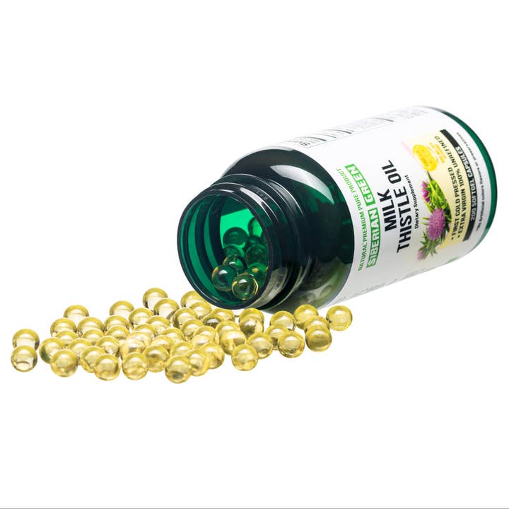SiberianGreen - Wholesale Oral Supplement/Vitamin - Siberian Green Milk Thistle Oil Capsules 200 Softgels Wild Harvested Siberia Altai Cold Pressed Unrefined…