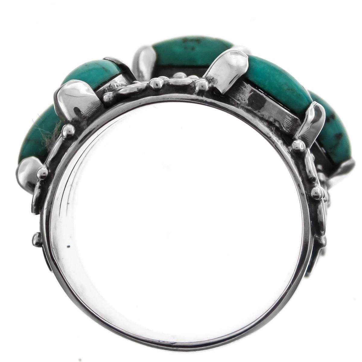 FifiRose - Vendita all'ingrosso Anelli cocktail/statement - Anello impilabile in filigrana d'argento marquise turchese 925, 3/4"4