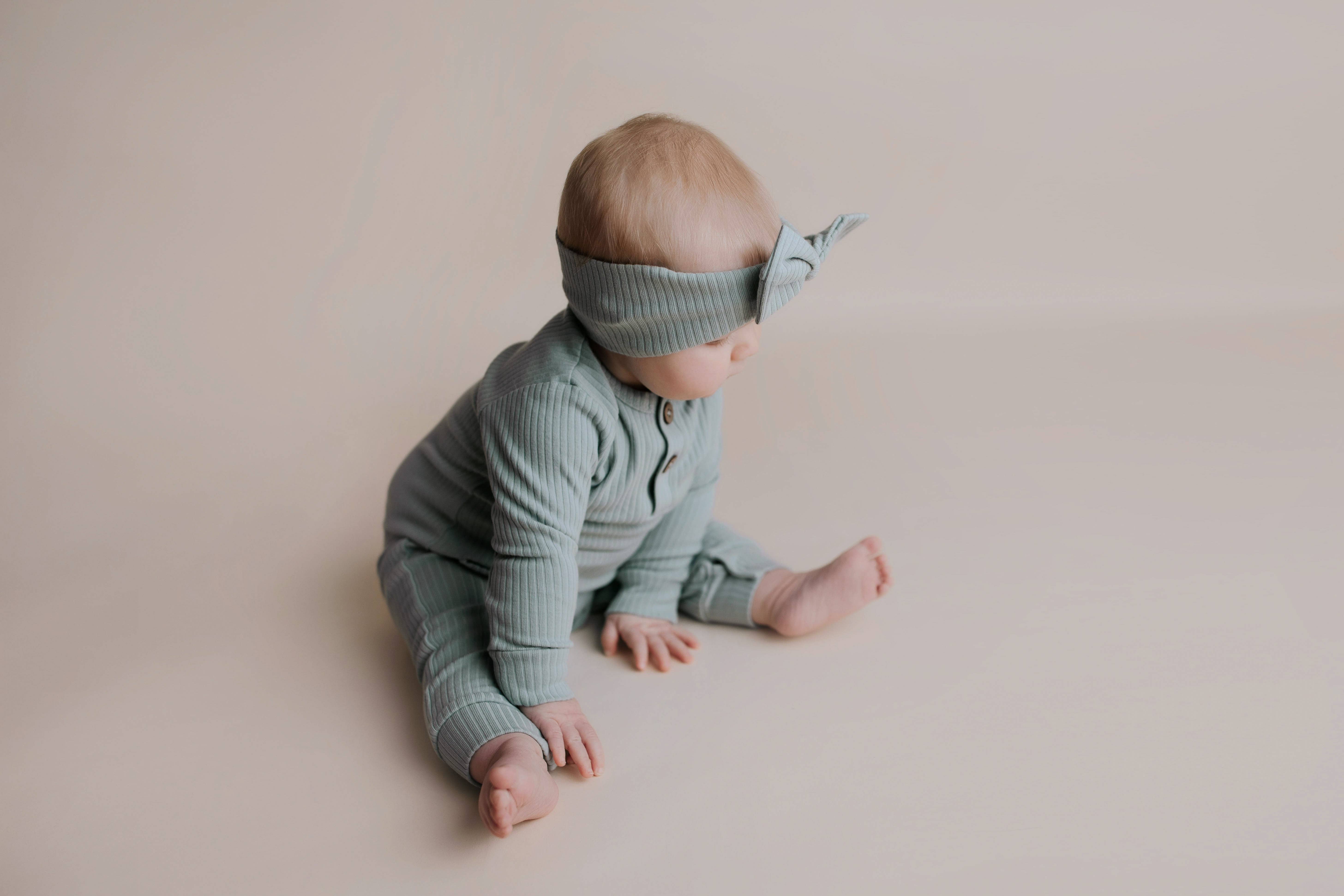 Three Little Tots - Wholesale Jumpsuit - Baby - Baby Ribbed Playsuit with Pockets and Bow12