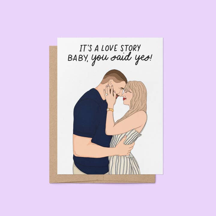 Förlovningskort med kärlekshistoria för wholesale av MangoIllustrated