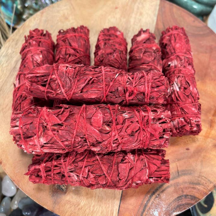 CaNatureLover - Wholesale Sage Bundle - ORGANIC Dragon Blood Sage Smudge Sticks I Dragon Blood Sage High Quality 2 side cutted , high quality Free Shipping, Smudging kit, Red Sage6