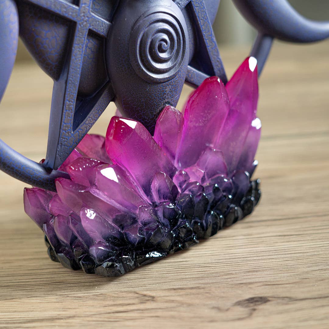 Pacific Trading - Wholesale Decorative Tabletop Object - Triple Moon Spiral Goddess with LED Base6