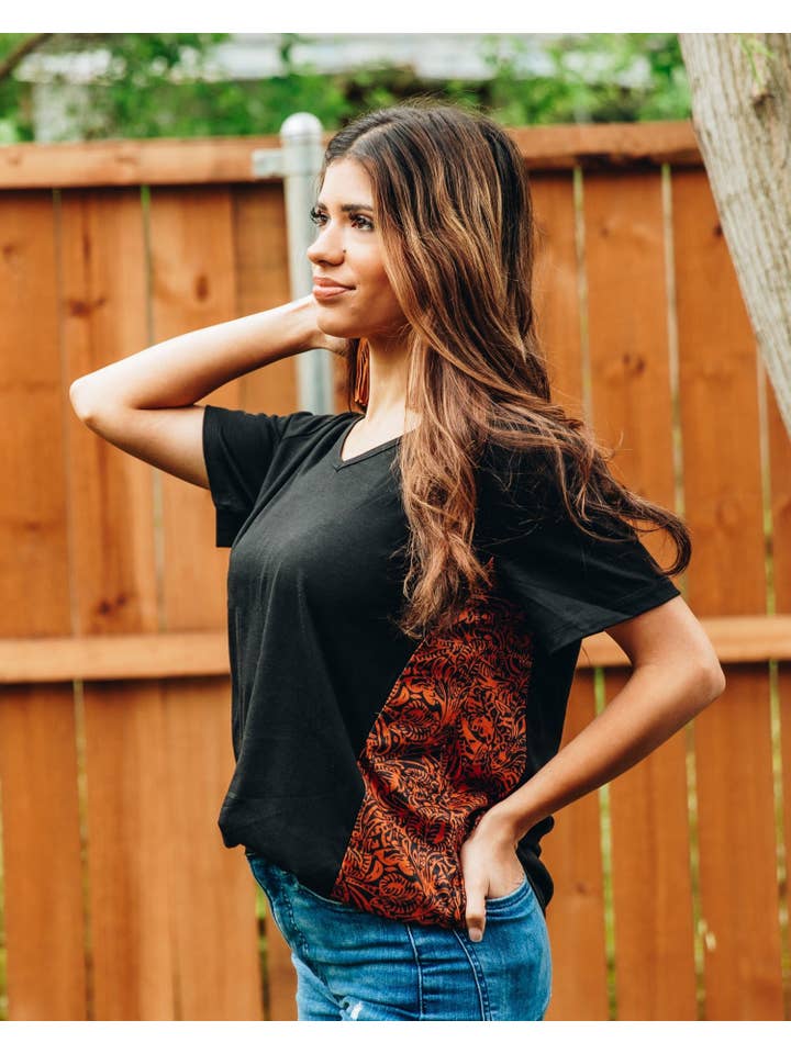 Black No Boundaries Top for wholesale on Faire
