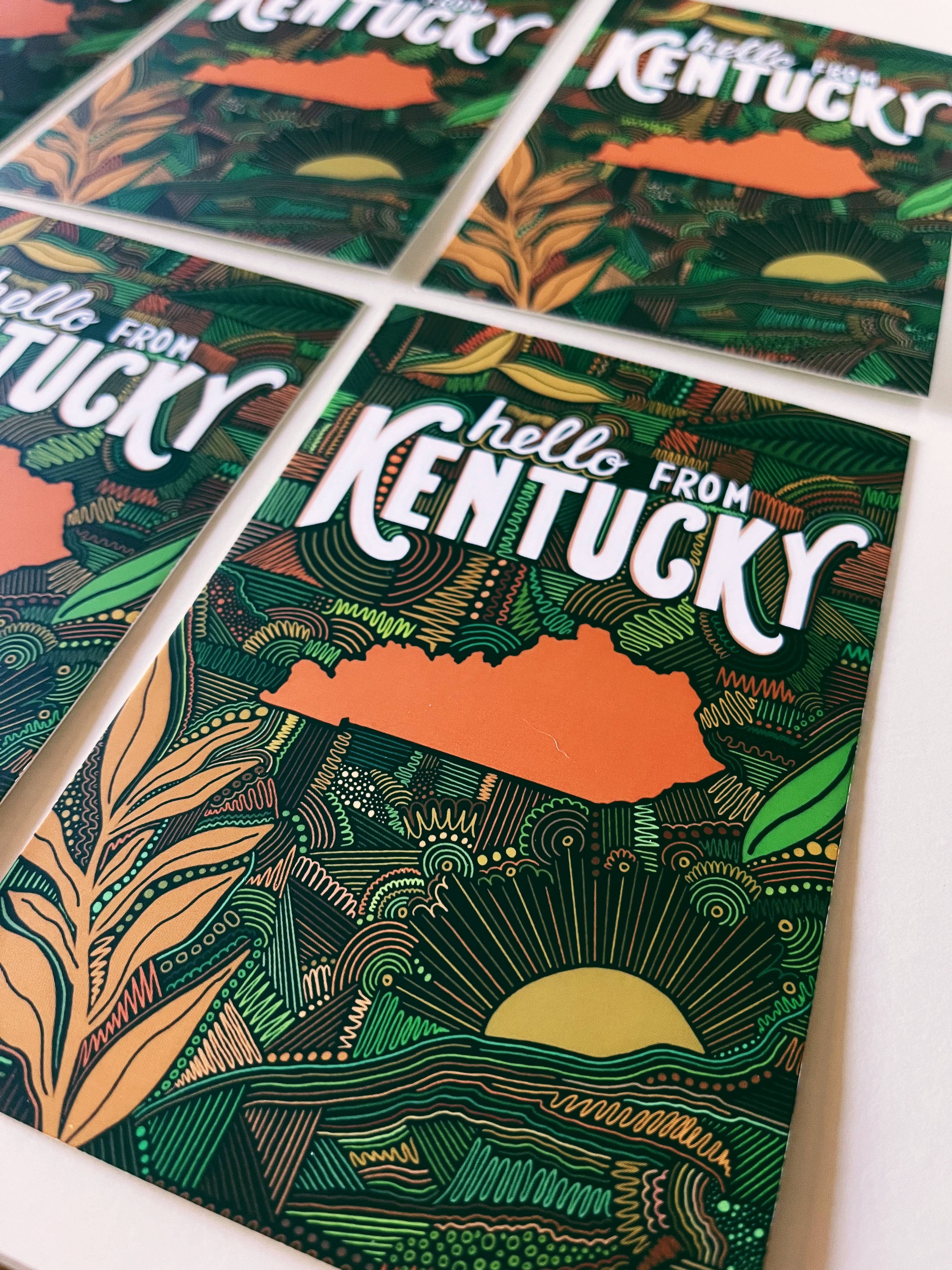 Jessica Holly Creative - Wholesale Postcard - 'hello Kentucky' Soft Touch Postcard, 4x6in7