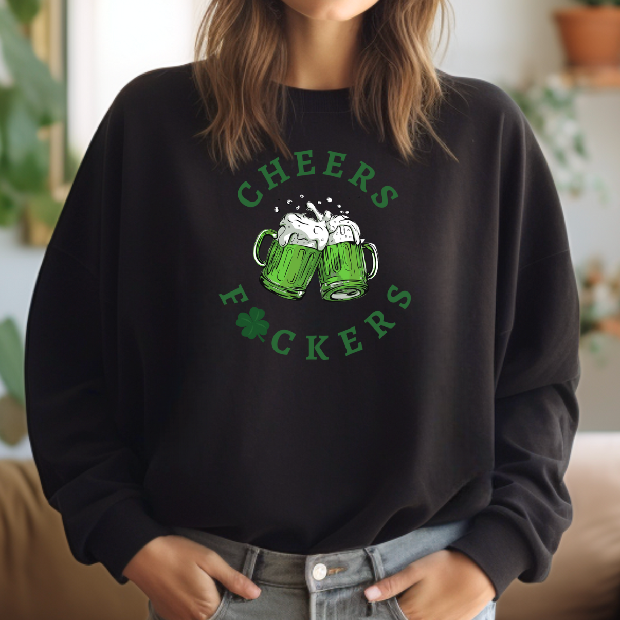 Kiki's Boutique – Camisola gráfica - Mulher por atacado – Camisola Cheers F*ckers1