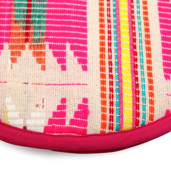 Casa Amarosa – wholesale Bread/tortilla – Flat Tortilla Warmer, Pink star- 10 Inch2