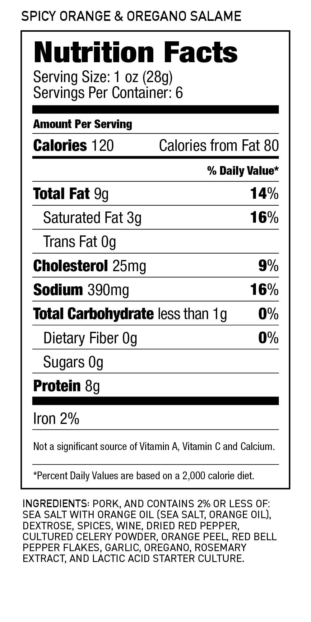 Fra' Mani - Wholesale Salami - Spicy Orange & Oregano2