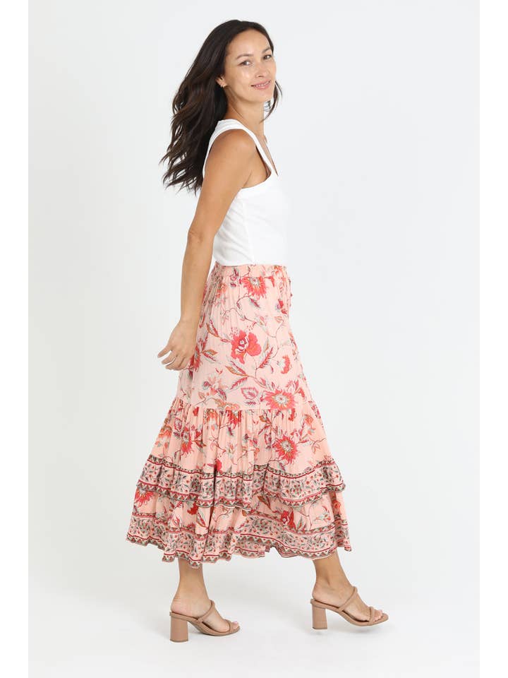 Nostalgia - Venta al por mayor Falda - Mujer - MAXI FALDA ESTAMPADA E6E87-A7307