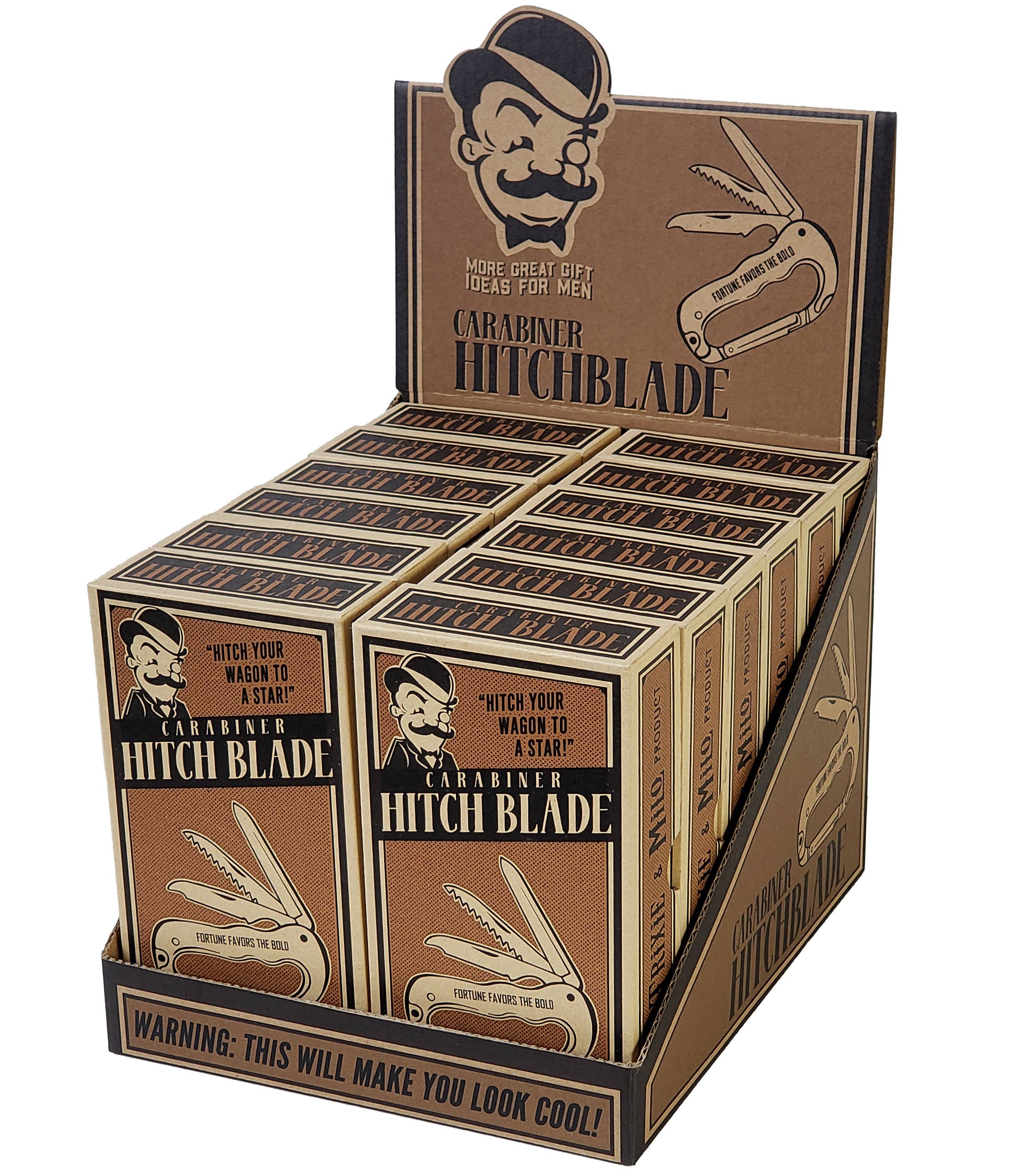 Lucky Jack – wholesale Praktiskt verktyg – Hitch Blade Karbinhake Multiverktyg (12-pack)2