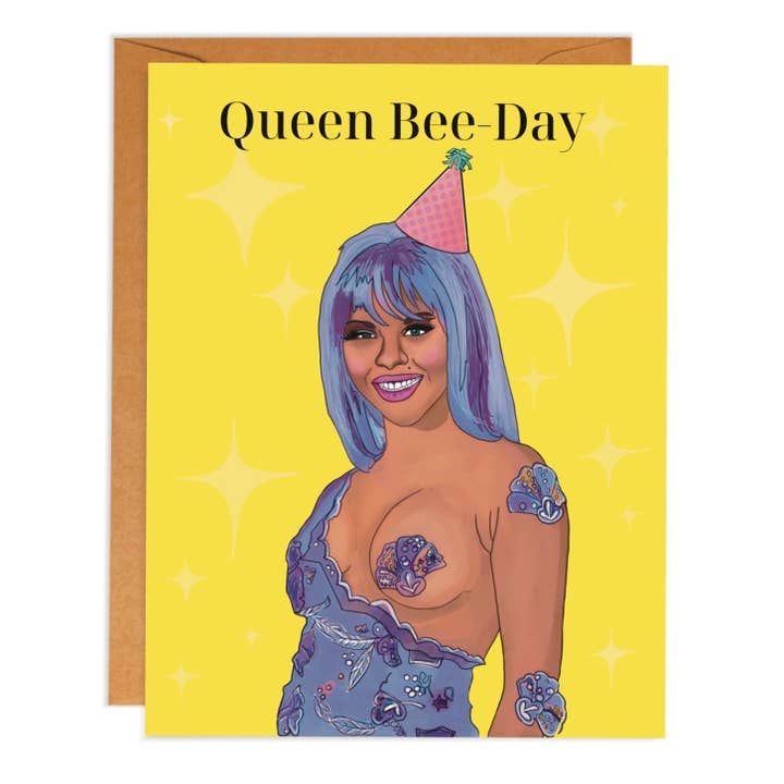 Carte d'anniversaire Lil Kim pour la vente par Kitsch Culture