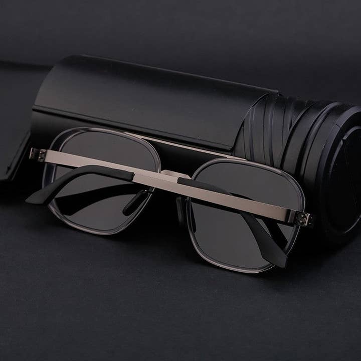 Mirazshoes WholeSale - Wholesale Sunglasses - Men's - Men's Fashion Polarized Round Frame Sunglasses7