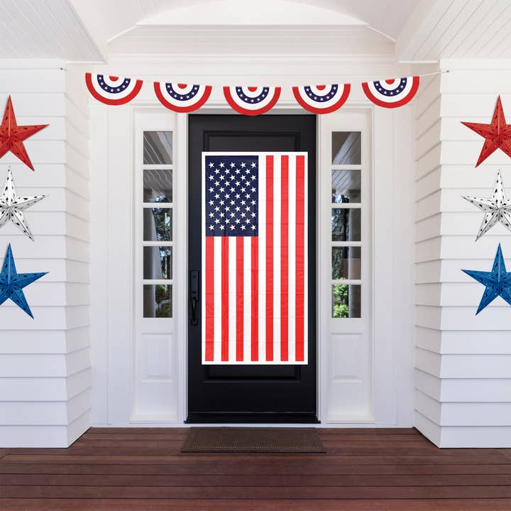 Beistle – Sinal/faixa de festa por atacado – Bandeirola Patriótica, 28 cm x 3,65 m, plástico, resistente a todas as condições meteorológicas2