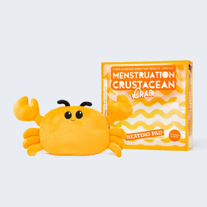 What Do You Meme - Wholesale Heating Pad - Menstruation Crustacean Crab: Microwaveable Heating Pad for Period Cramps & Muscle Pain