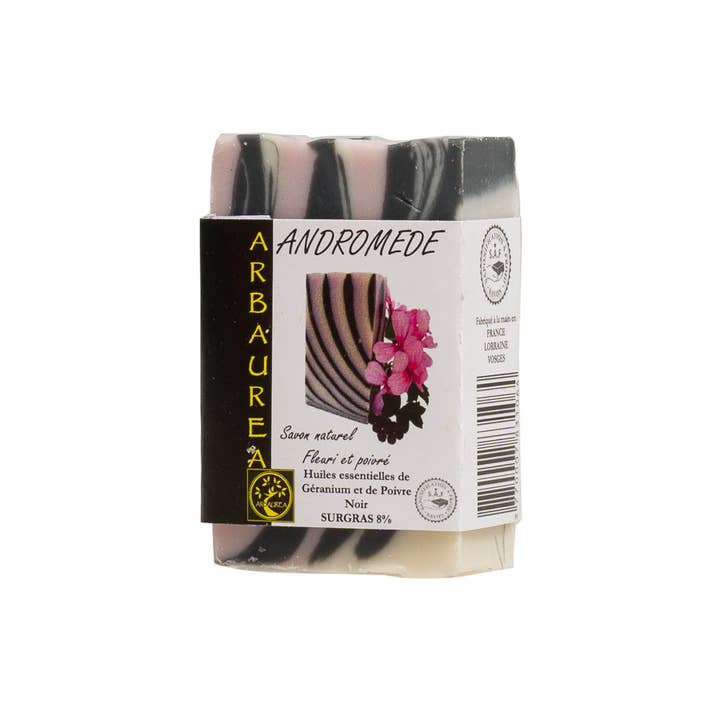 ARBAUREA - Wholesale Bar Soap - Cold Process Soap Andromede Natural Soap Geranium & Black Pepper1