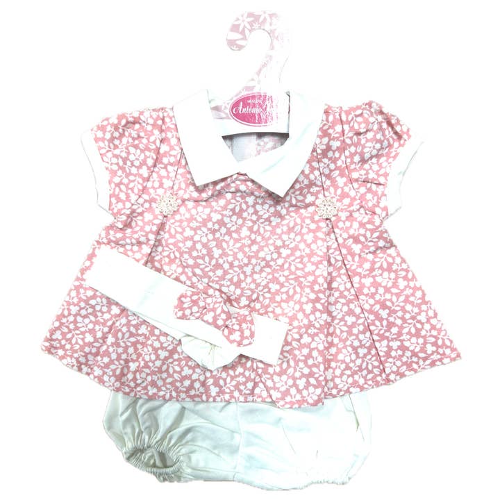 Ropa Antonio Juan para muñeca de 40–42 cm – Conjunto rosa de 3 piezas con diadema para venta al por mayor de Roma