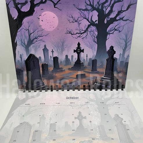 Hallowed Relics - Wholesale Calendar - 2025 Gothic Witch Moon Phase Calendar & Celestial Planner7